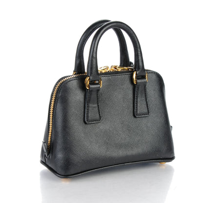 Prada Saffiano Lux Mini Promenade Tote Black 3 of 8
