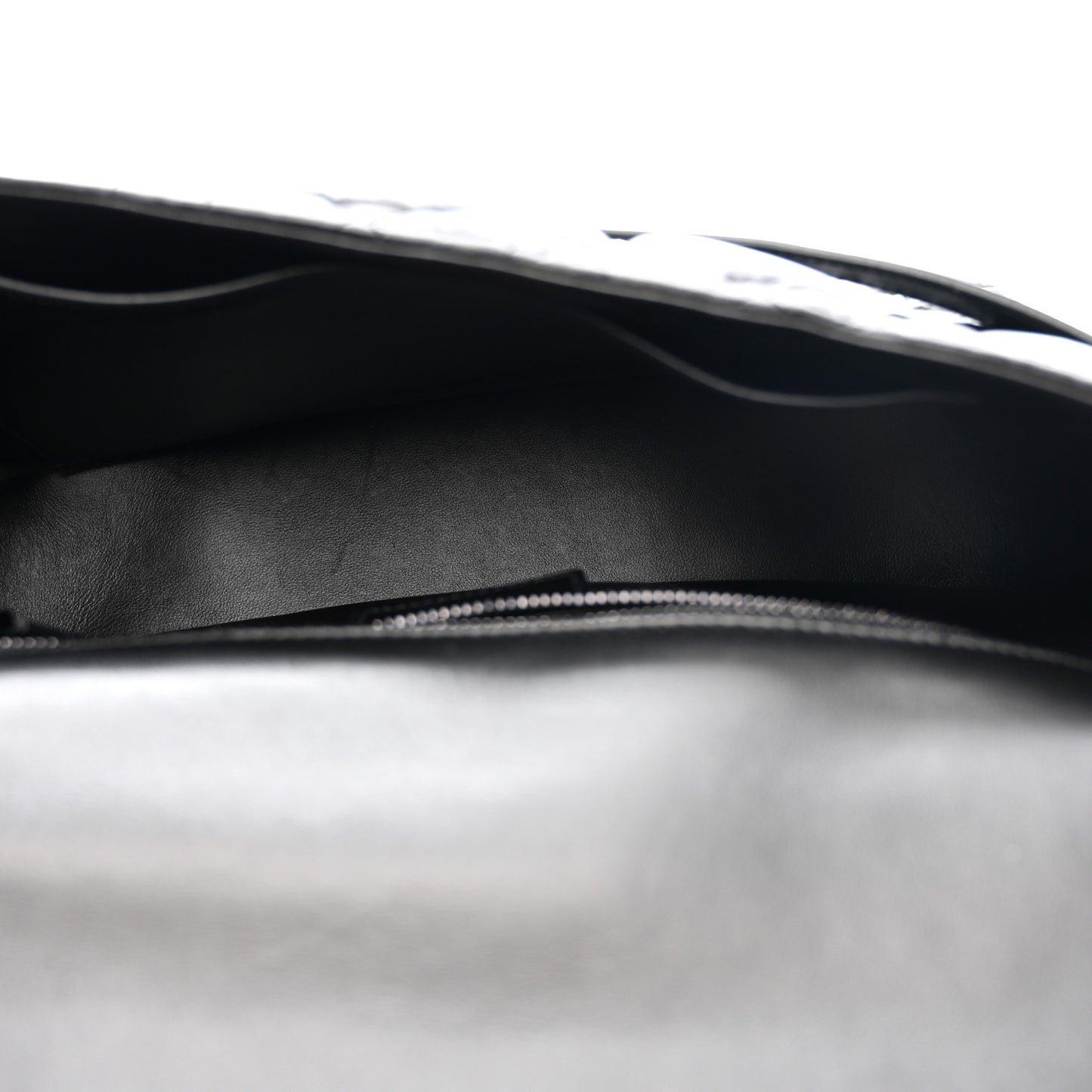 Calfskin Macrocannage Large Caro Bag Black