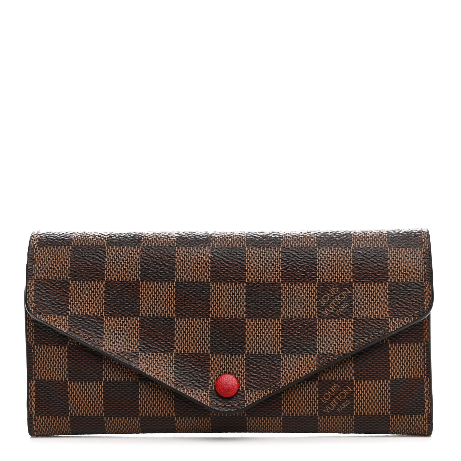 Louis Vuitton Damier Ebene Josephine Wallet Red 1 of 9