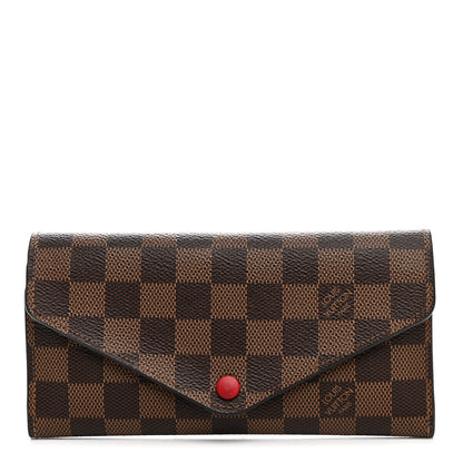 Louis Vuitton Damier Ebene Josephine Wallet Red 1 of 9