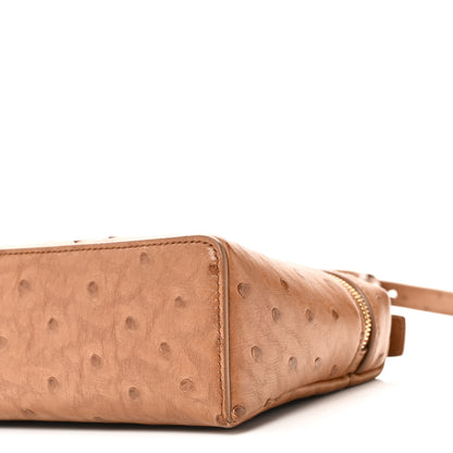 Loro Piana Ostrich L19 Extra Pocket Pouch Cognac 9 of 10