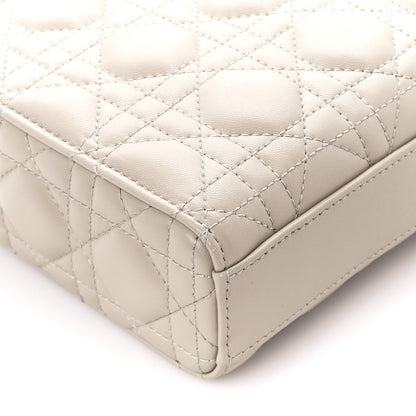 Christian Dior Lambskin Cannage Medium Lady D-Joy Powder Beige 9 of 10