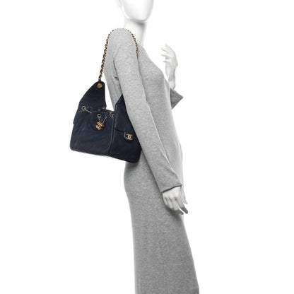 Chanel Caviar Quilted Small Chanel 25 Handbag Dark Navy 2 of 9