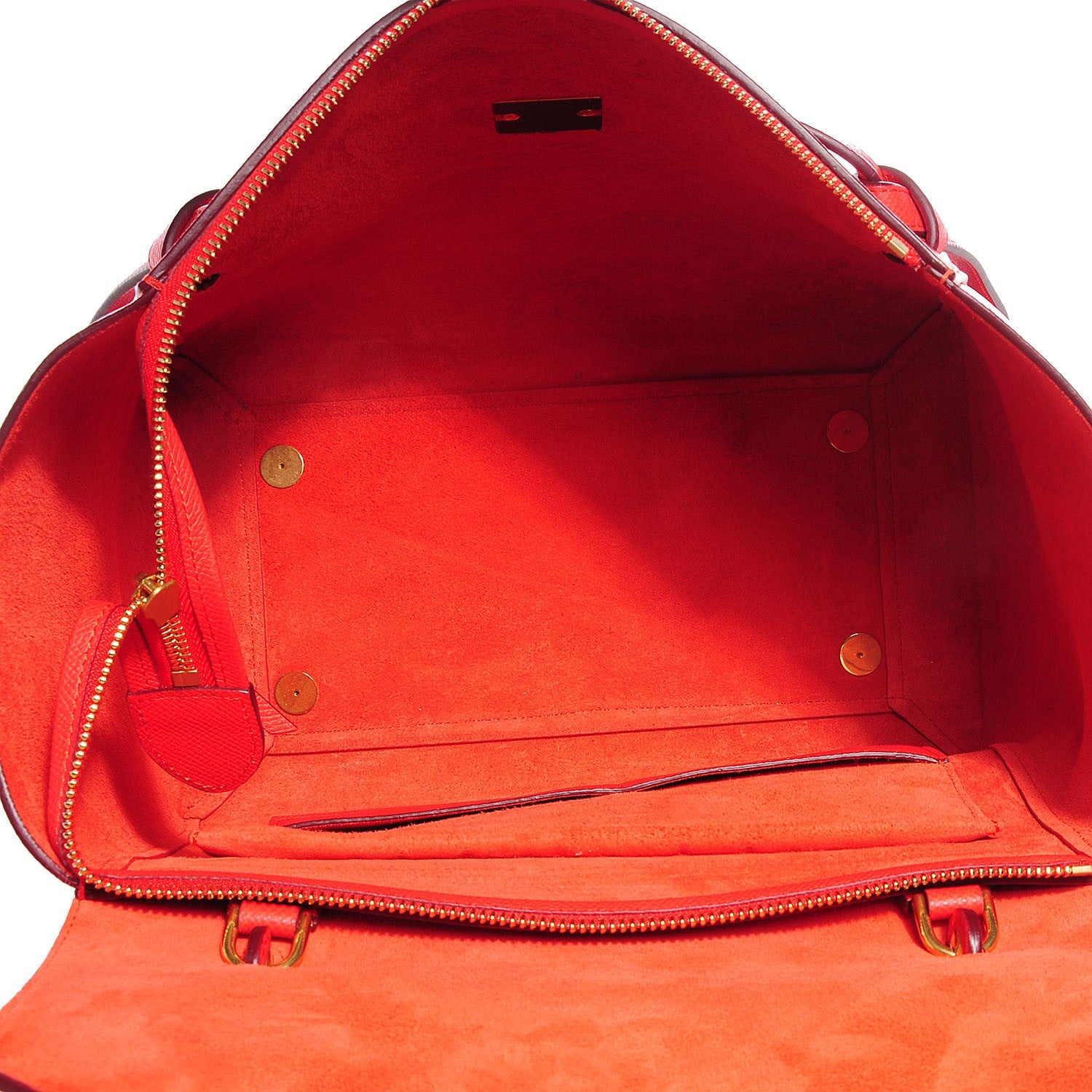 Celine Grained Calfskin Mini Belt Bag Vermillion 6 of 7