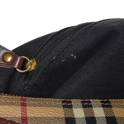 Burberry Haymarket Check Studded Barrel Bag Chocolate 8 of 8