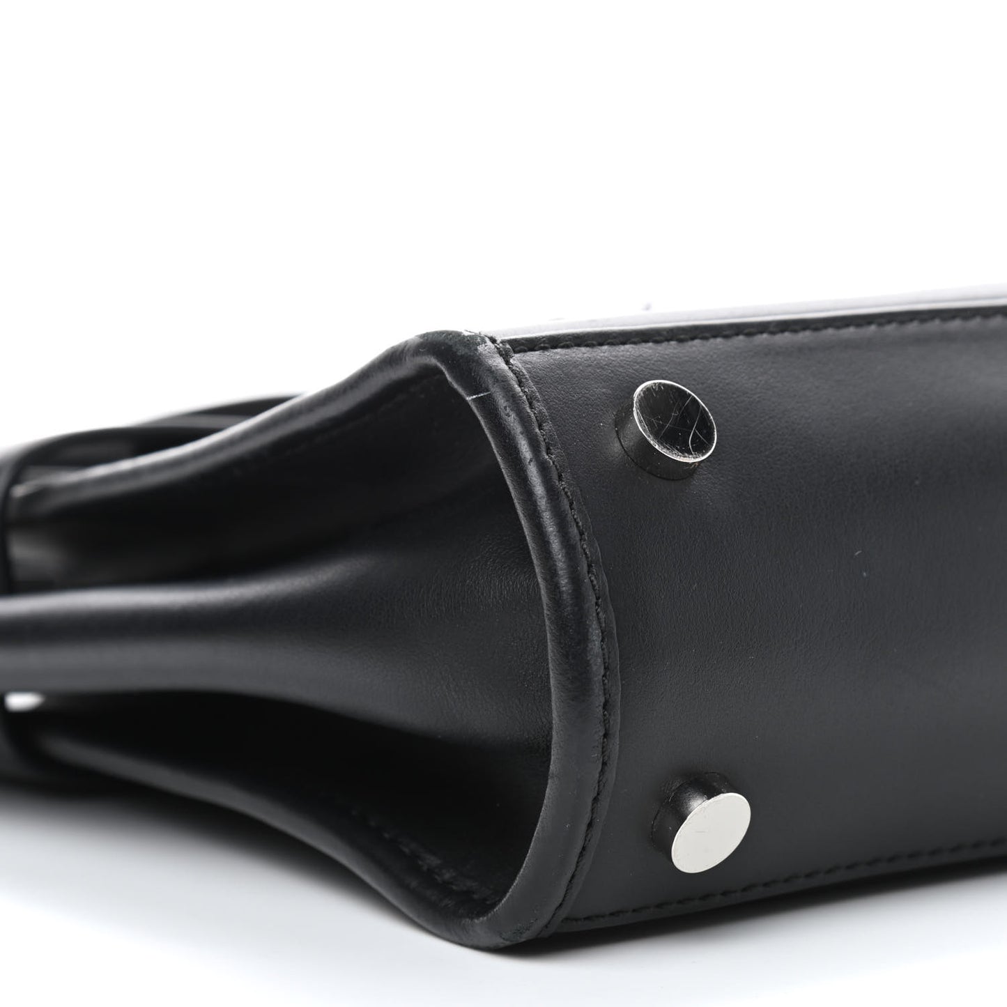 Calfskin Mini Attica Chain Crossbody Black