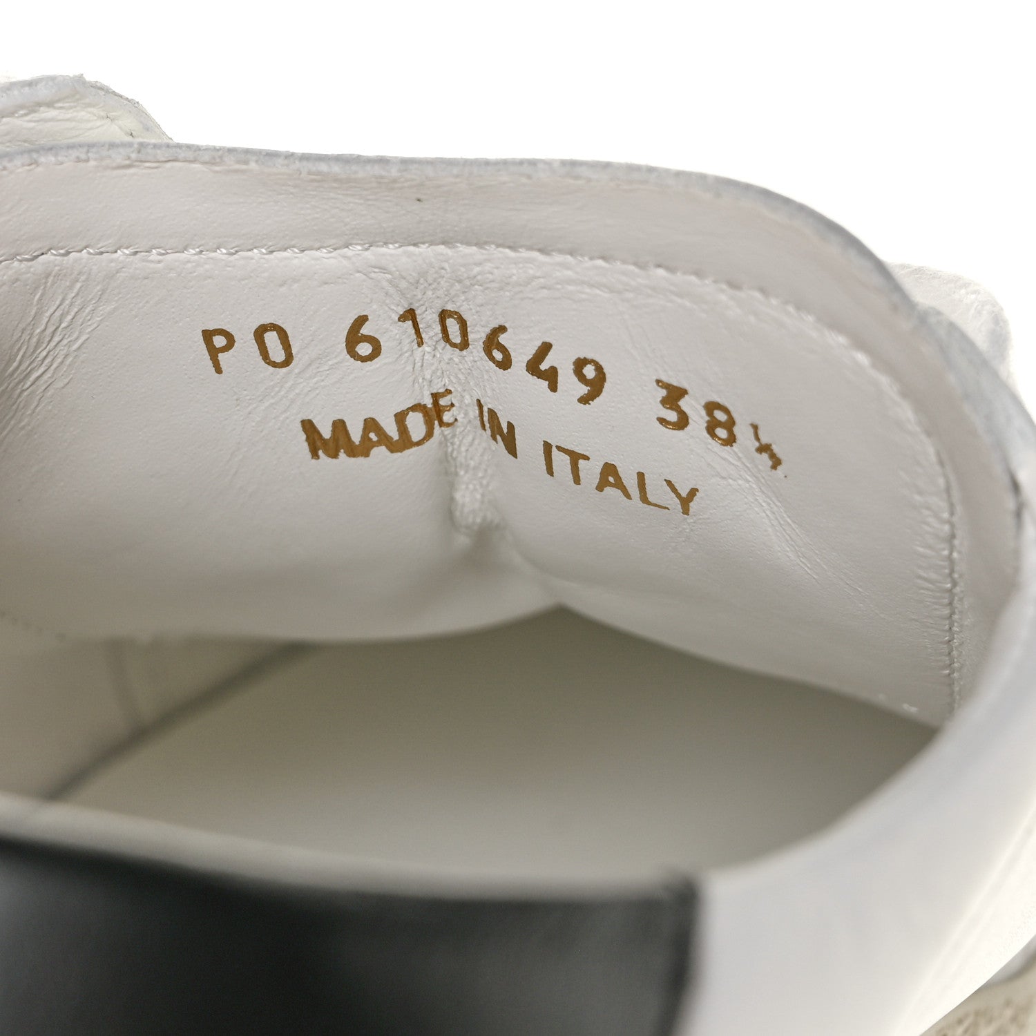 Saint Laurent Calfskin Embroidered Court Classic Sneakers 38.5 White Black 8 of 8