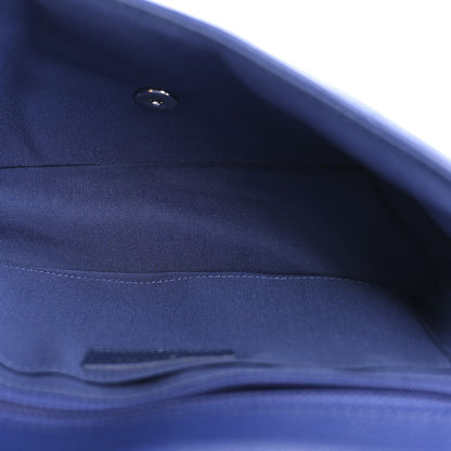 Chanel Caviar Chevron Quilted Single Flap Blue 5 of 10