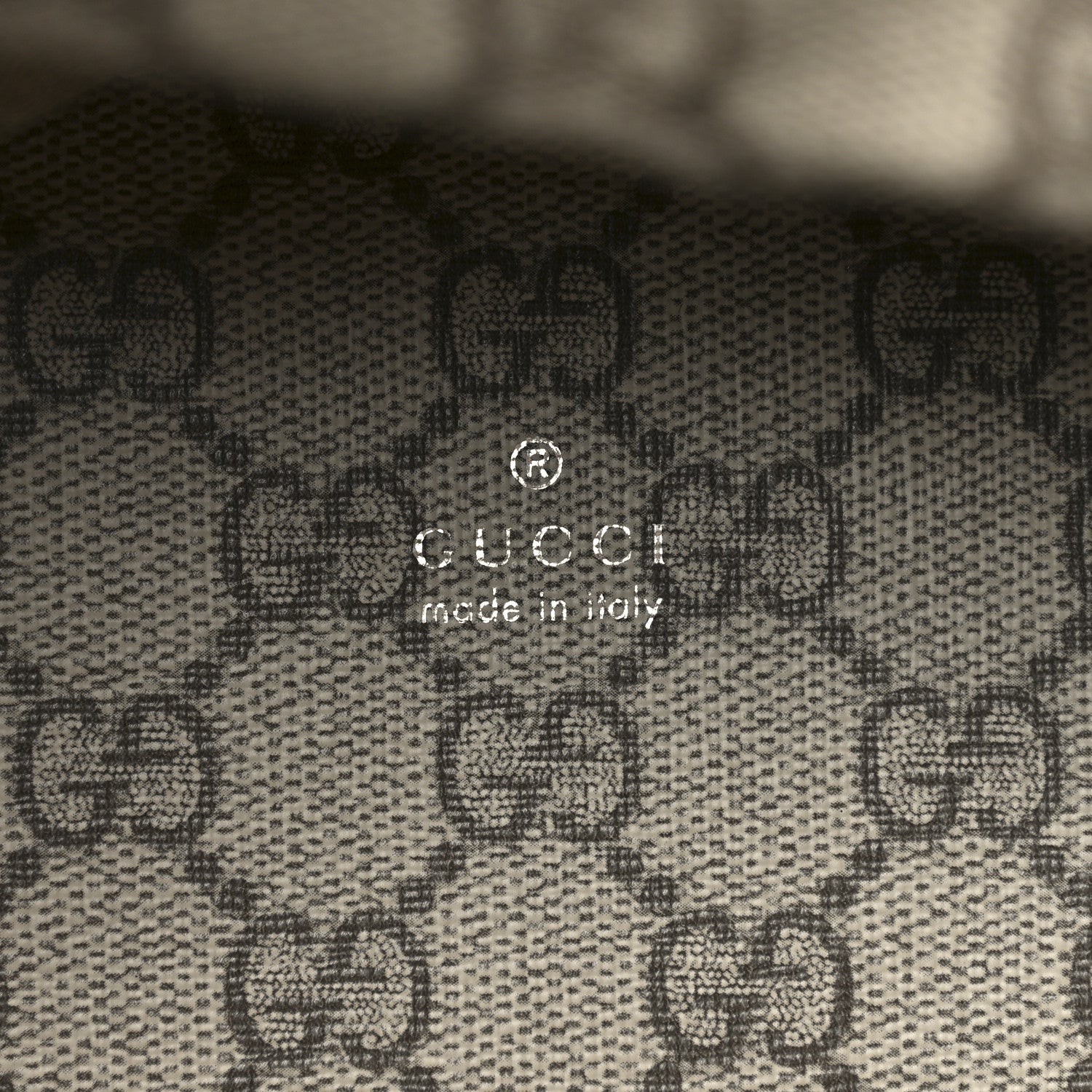 Gucci Canvas Calfskin Logo Print Large Tote Bag Brown 7 of 12