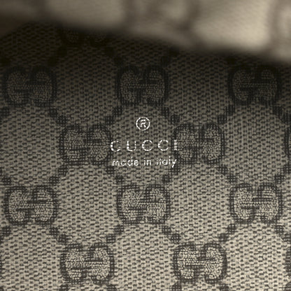 Gucci Canvas Calfskin Logo Print Large Tote Bag Brown 7 of 12