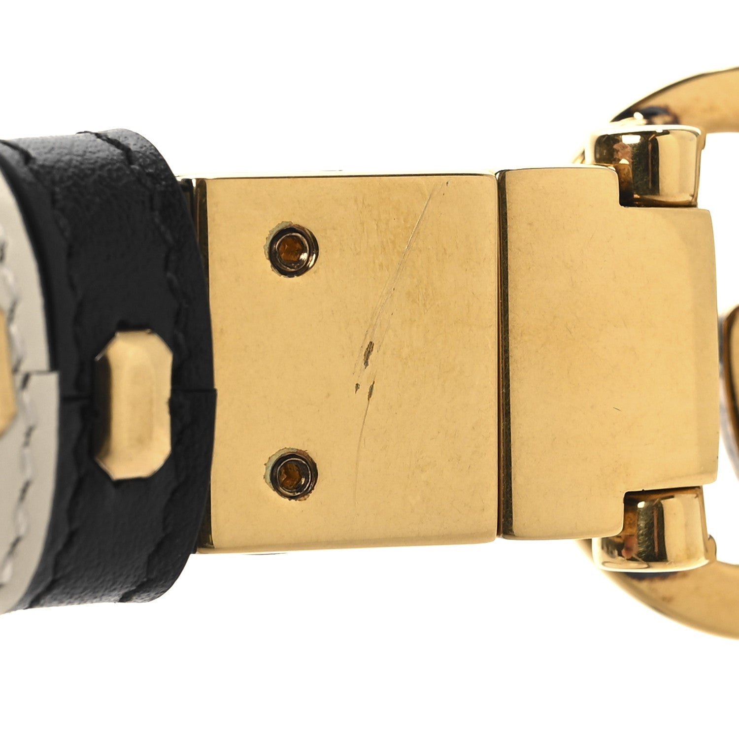 Gucci Plutone Calfskin Double G Reversible Belt 100 40 Black White 6 of 8