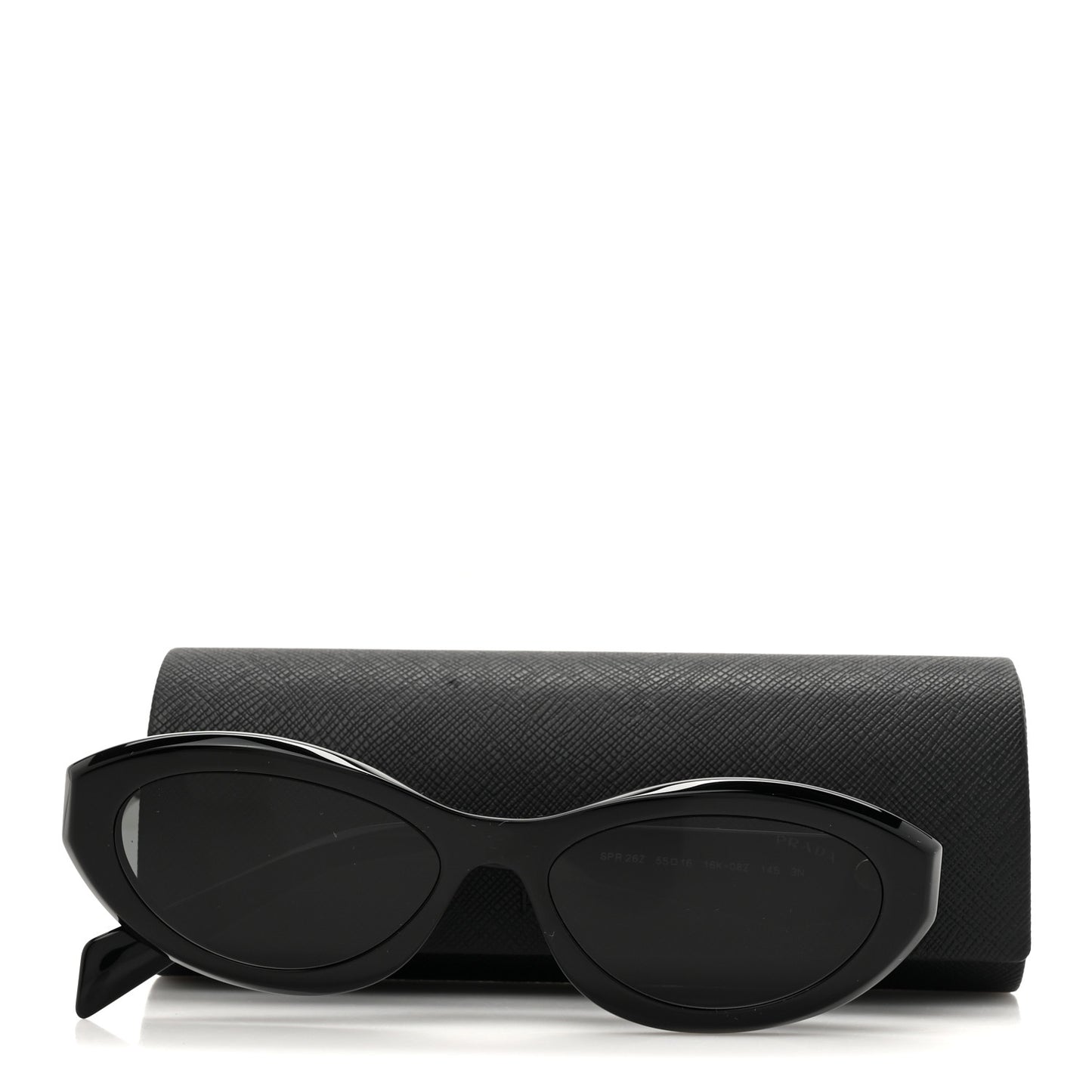 Acetate Oval Sunglasses SPR 26Z Black