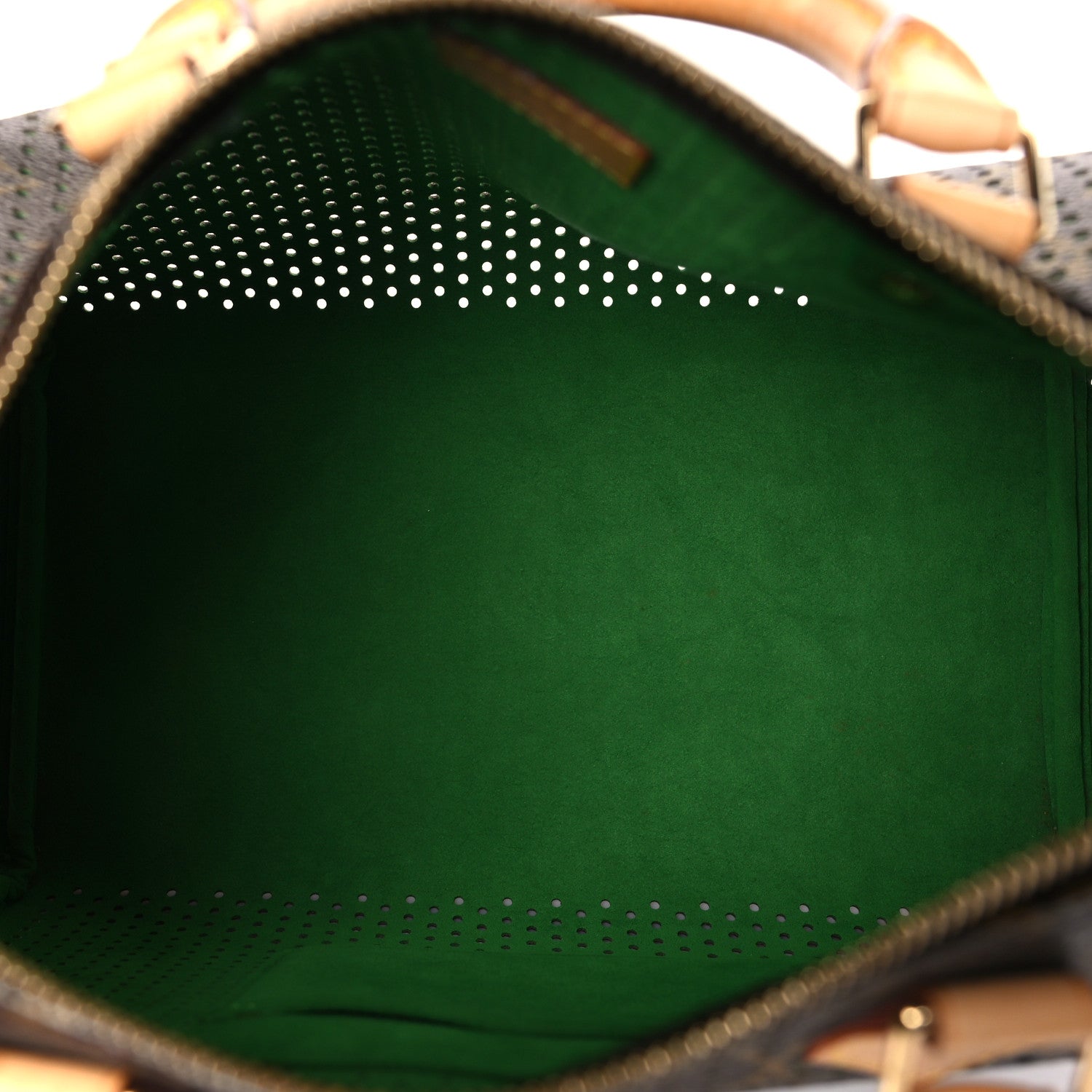 Louis Vuitton Monogram Perforated Speedy 30 Green 5 of 8