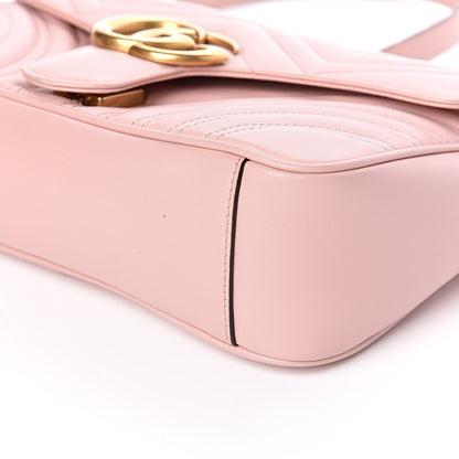 Gucci Calfskin Matelasse Small GG Marmont Shoulder Bag Perfect Pink 13 of 15