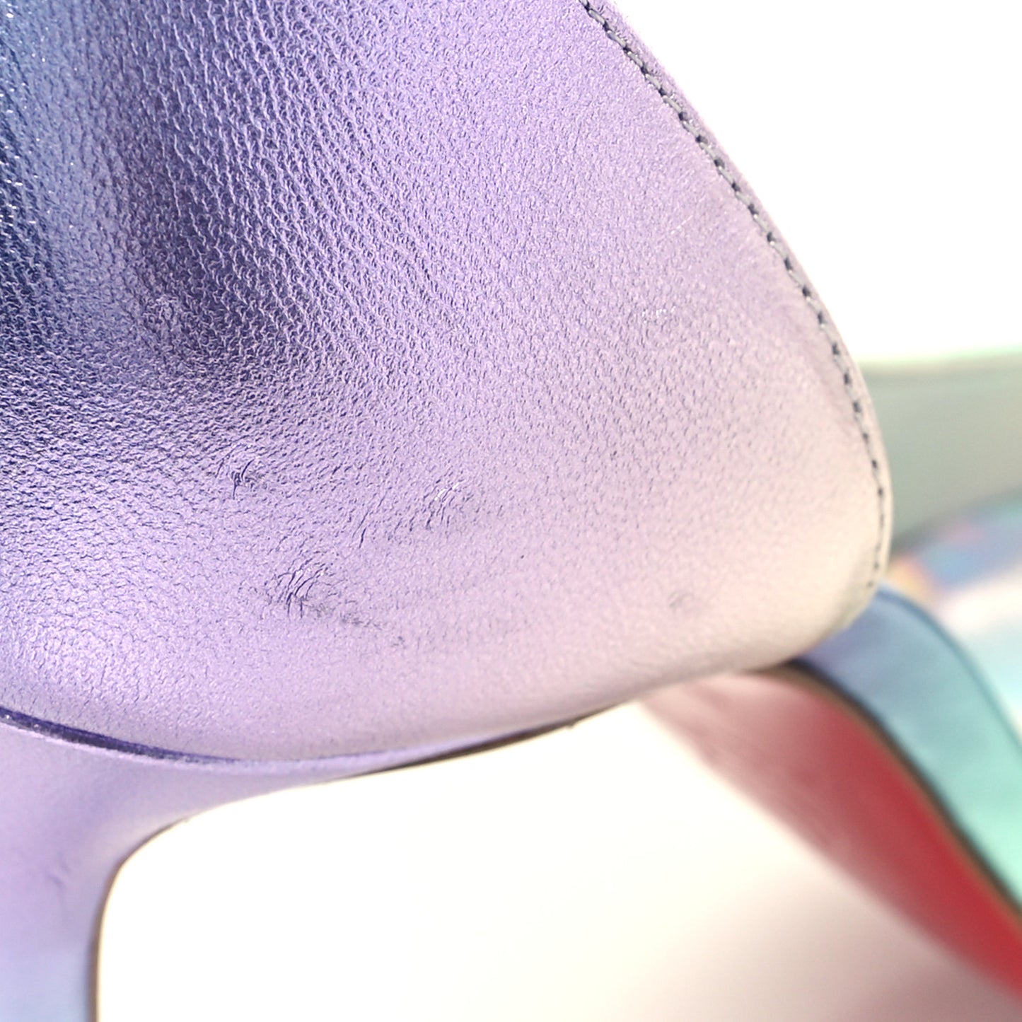 Iridescent Nappa Lam Licorne Iriza 100 Pumps 39.5 Multicolor
