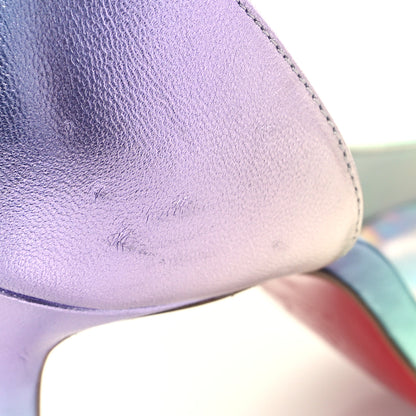 Christian Louboutin Iridescent Nappa Lam Licorne Iriza 100 Pumps 39.5 Multicolor 9 of 11