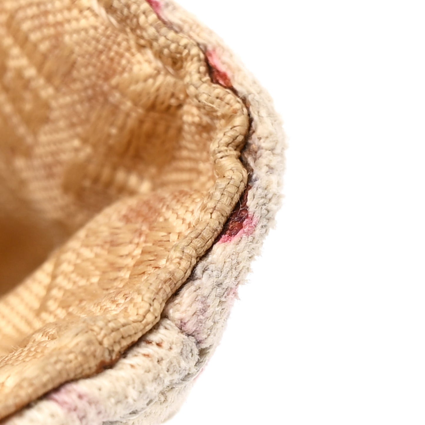 Canvas Beaded Baguette White Multicolor