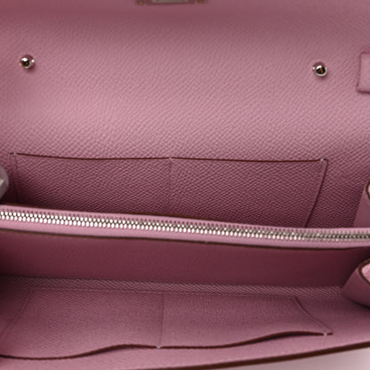 Hermes Epsom Kelly To Go Wallet Mauve Sylvestre 5 of 8