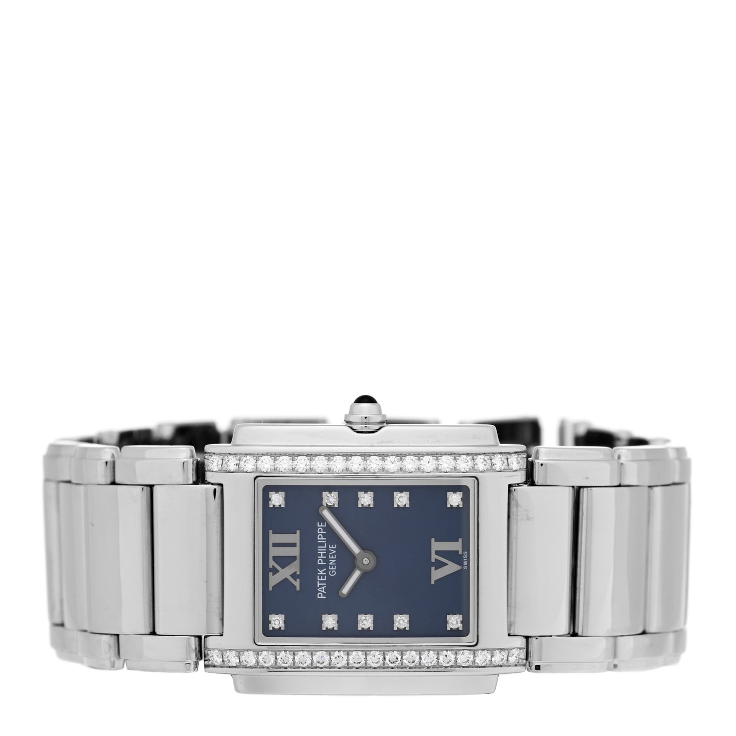 Stainless Steel Diamond 25mm Twenty-4 Quartz Watch Blue 4910/10A-012