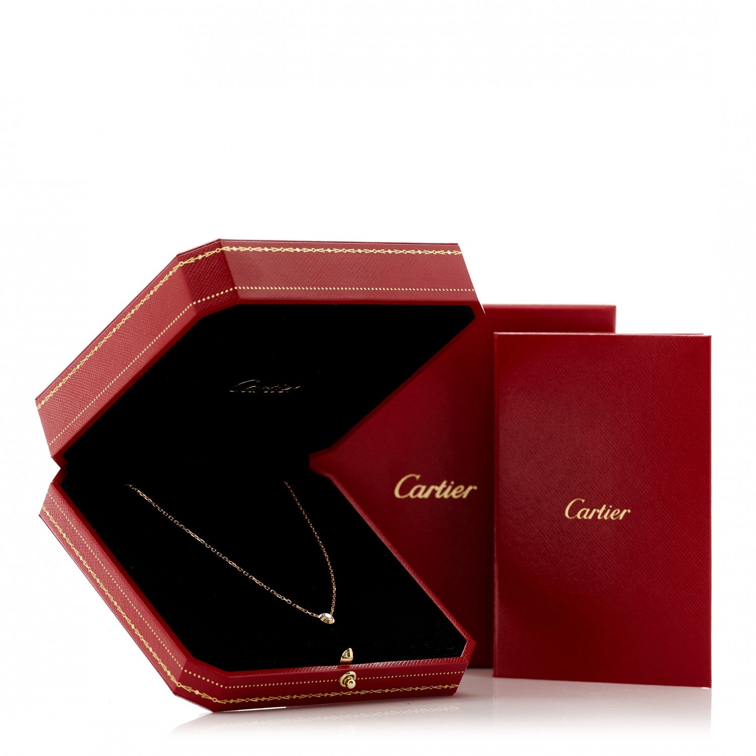 Cartier 18K Pink Gold Diamond LM D'Amour Pendant Necklace 6 of 6