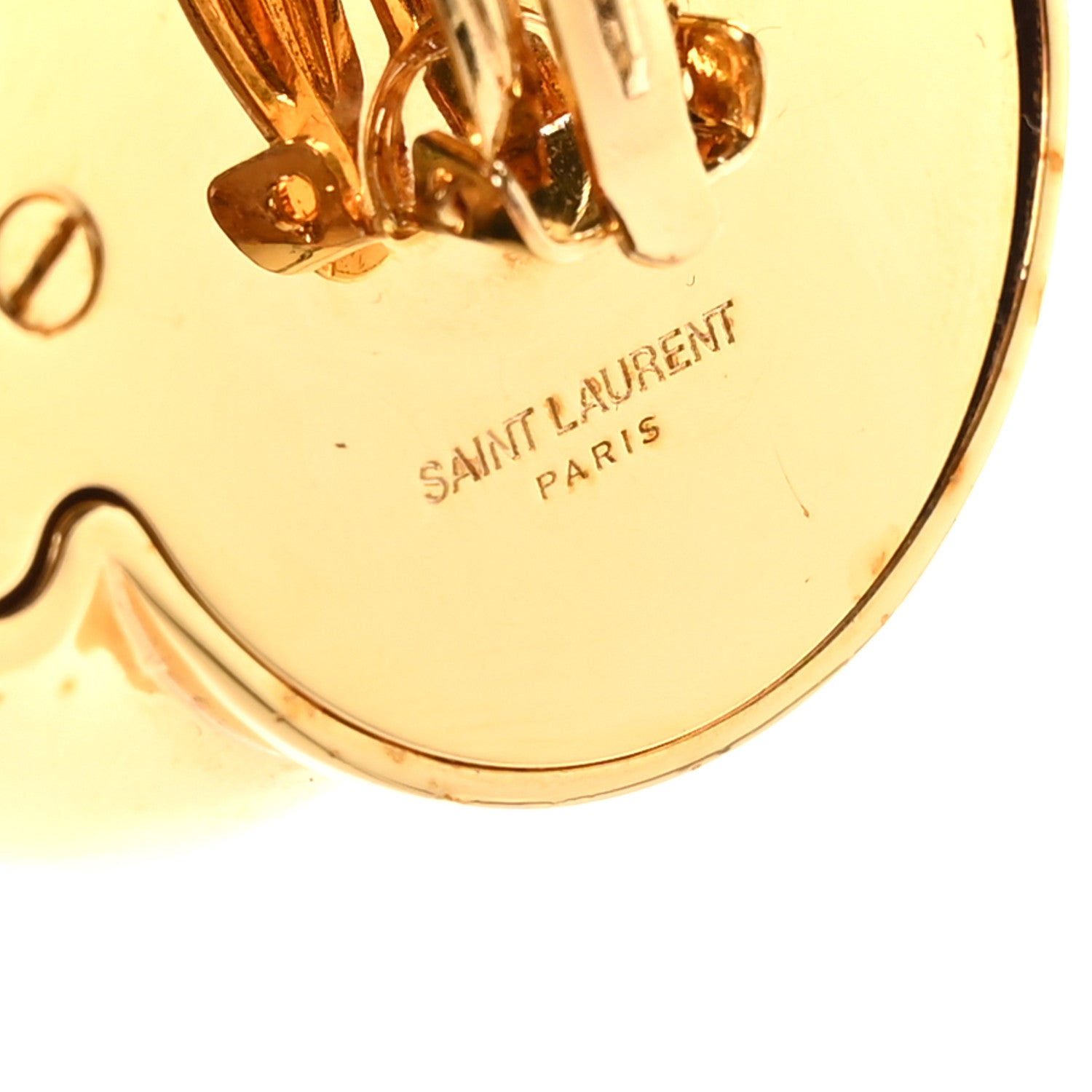 Saint Laurent Knot Clip On Earrings Gold 4 of 5