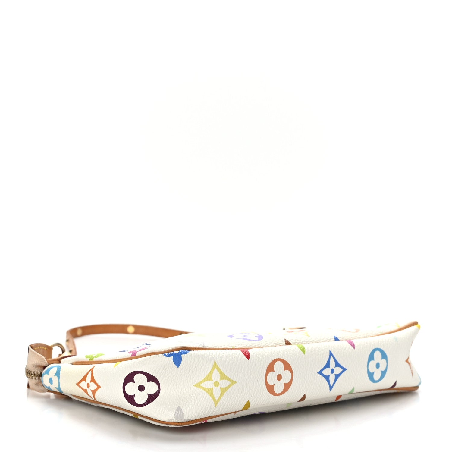 Louis Vuitton Monogram Multicolor Pochette Accessories White 4 of 9