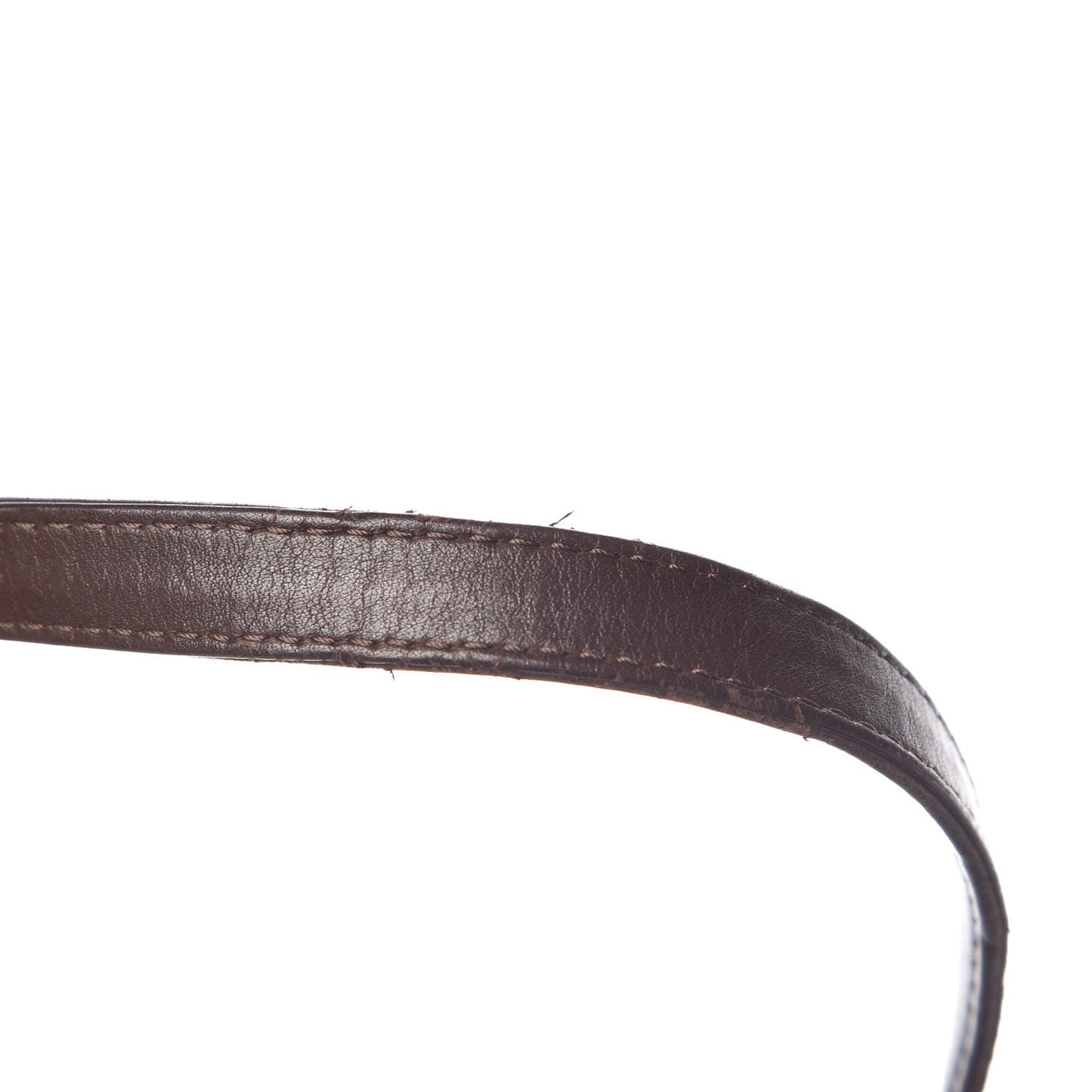 Deerskin Drawstring Shoulder Bag Brown