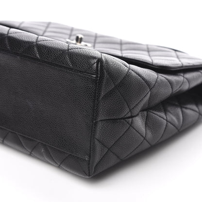 Chanel Caviar Quilted Jumbo Kelly Flap Black 9 of 10