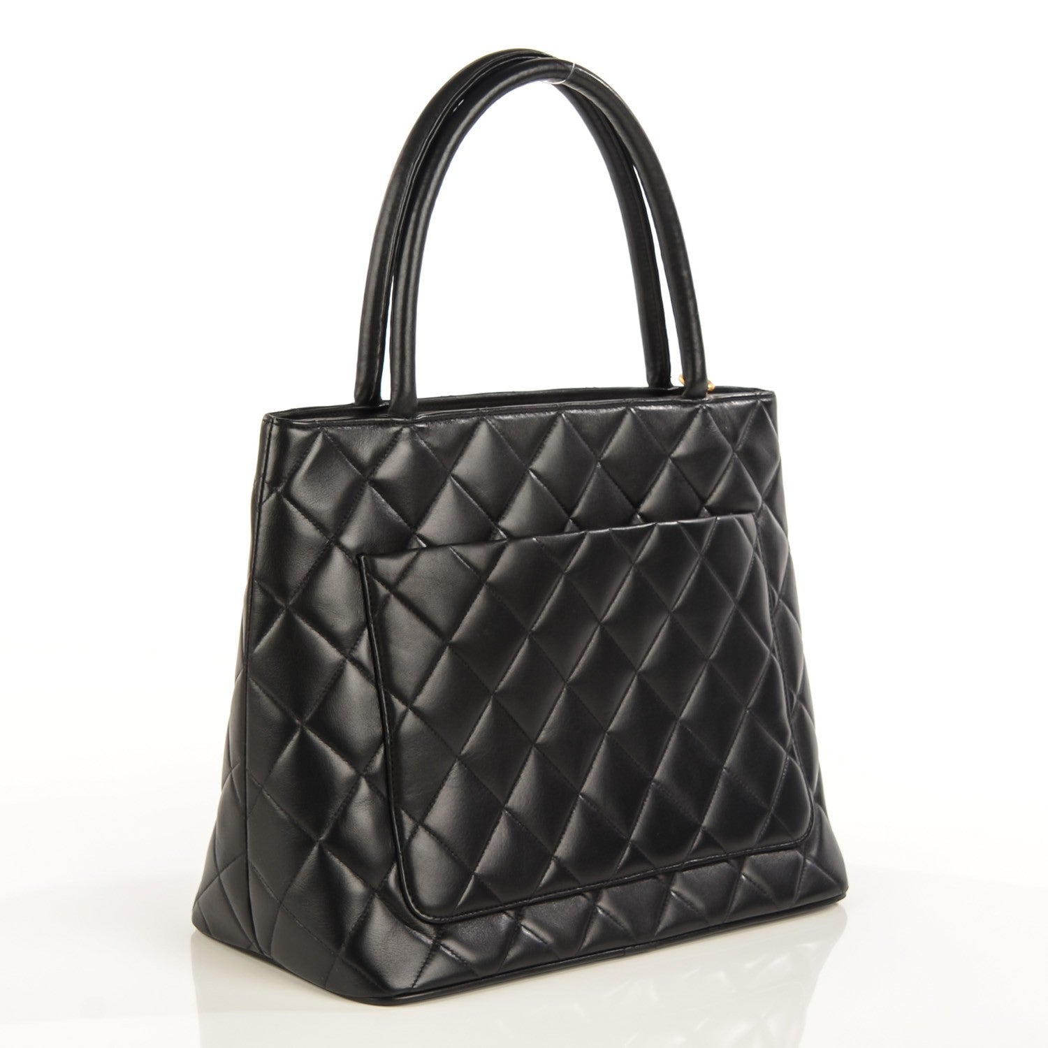 Chanel Lambskin Quilted Medallion Tote Black 3 of 8