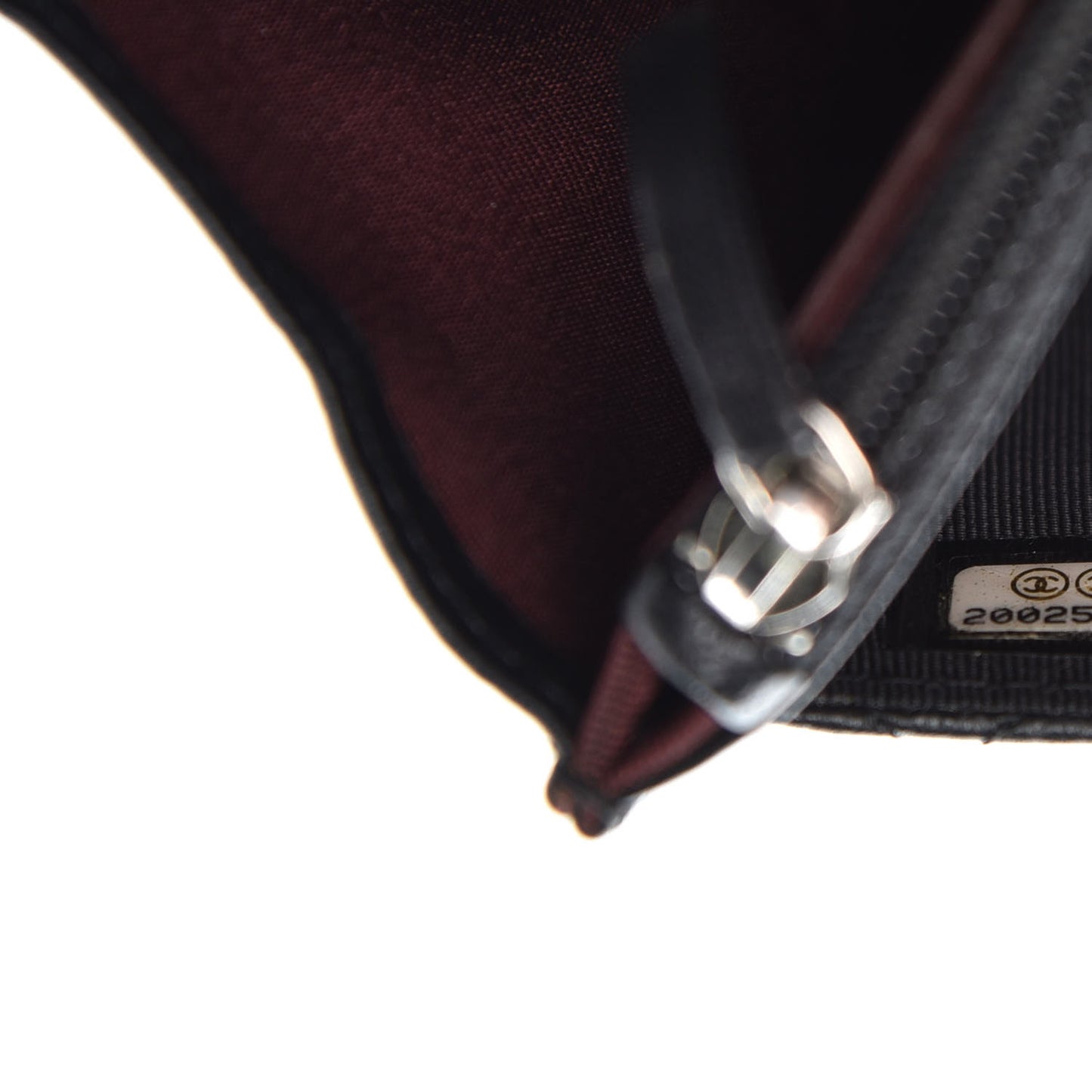 Lambskin Quilted Wallet On Chain WOC Black