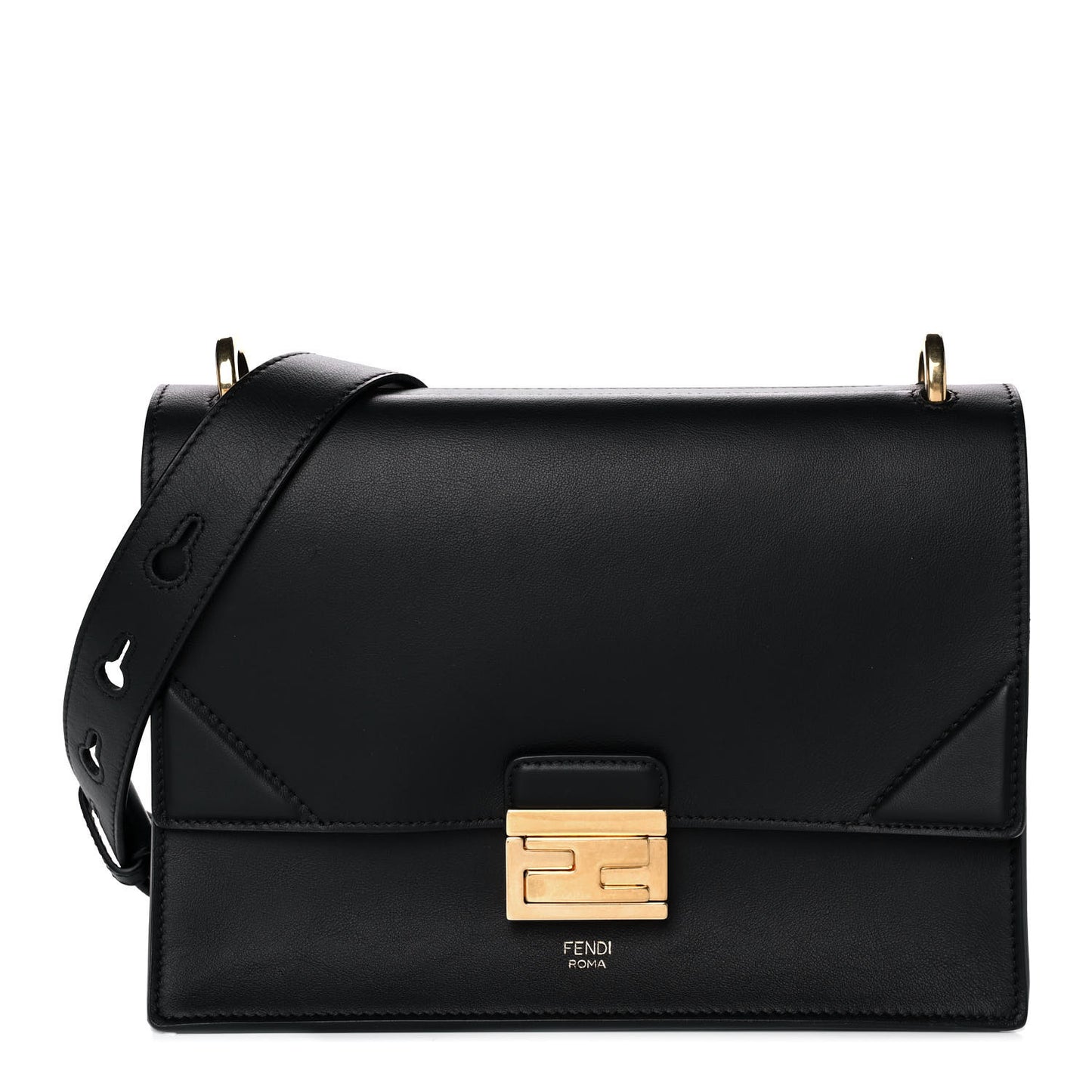Vitello Grace Matte Kan U Shoulder Bag Black