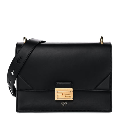 Fendi Vitello Grace Matte Kan U Shoulder Bag Black 1 of 16