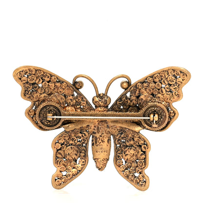 Gucci Crystal Butterfly Brooch Multicolor 3 of 4