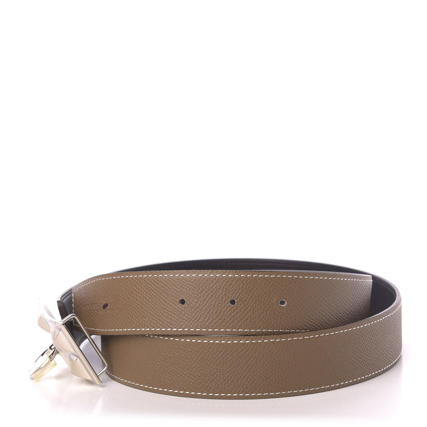 Swift Epsom 32mm Collier De Chien Belt 90 Black Etoupe