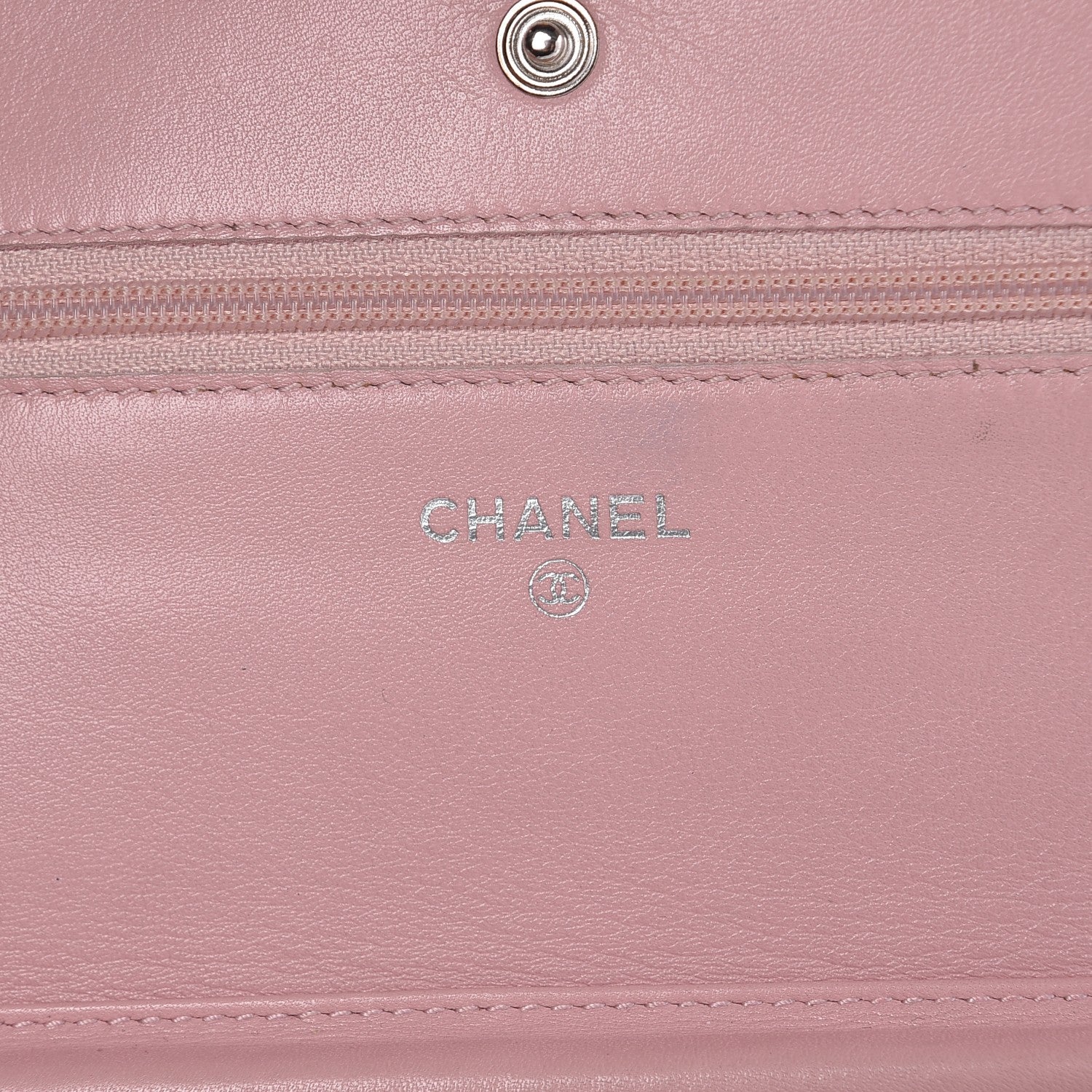 Chanel Caviar Timeless CC Wallet On Chain WOC Pink 6 of 9