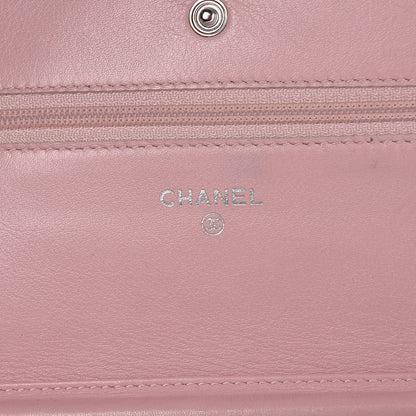 Chanel Caviar Timeless CC Wallet On Chain WOC Pink 6 of 9