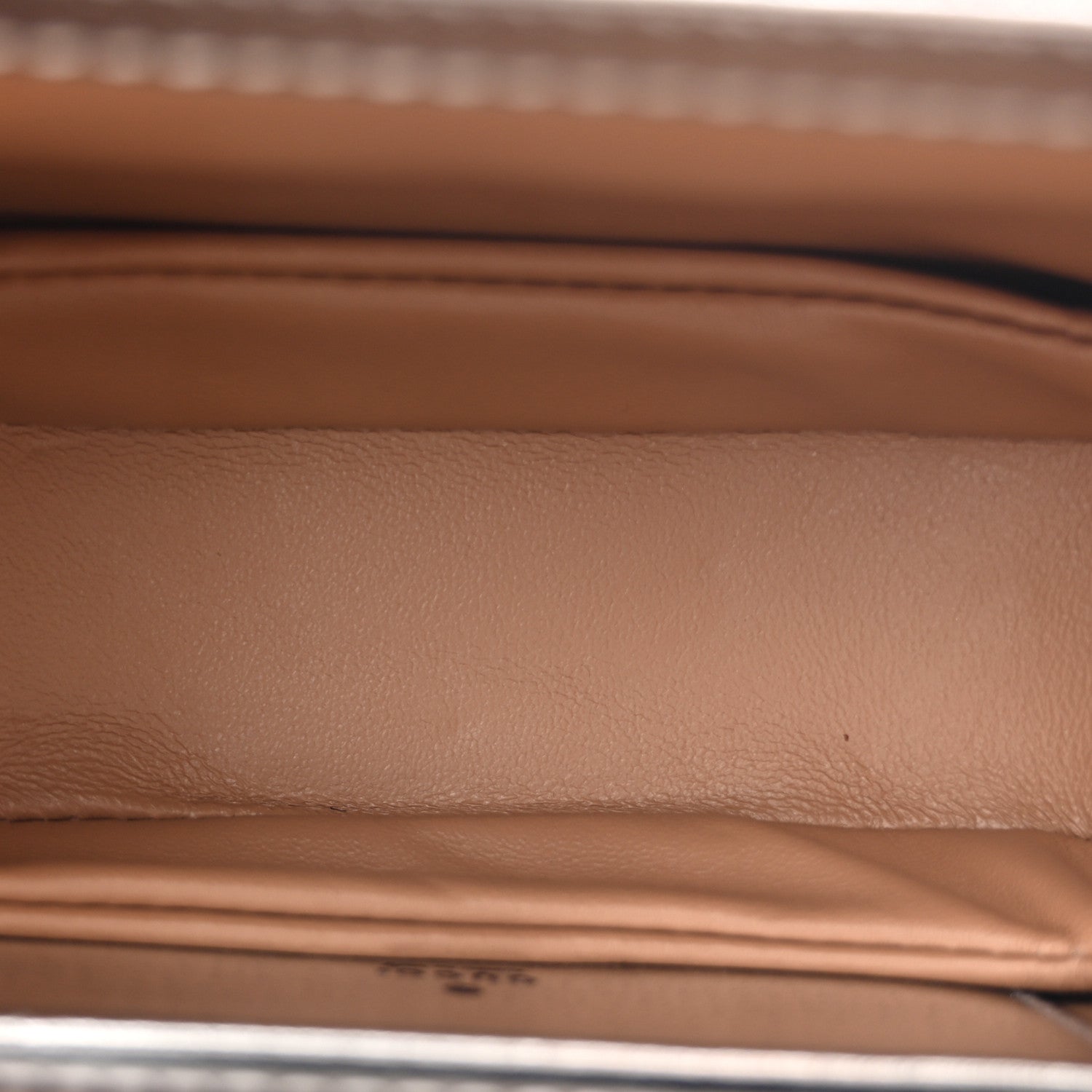 Gucci Boarded Dyana Lux Calfskin Mini Bamboo 1947 Top Handle Bag Silver 5 of 10