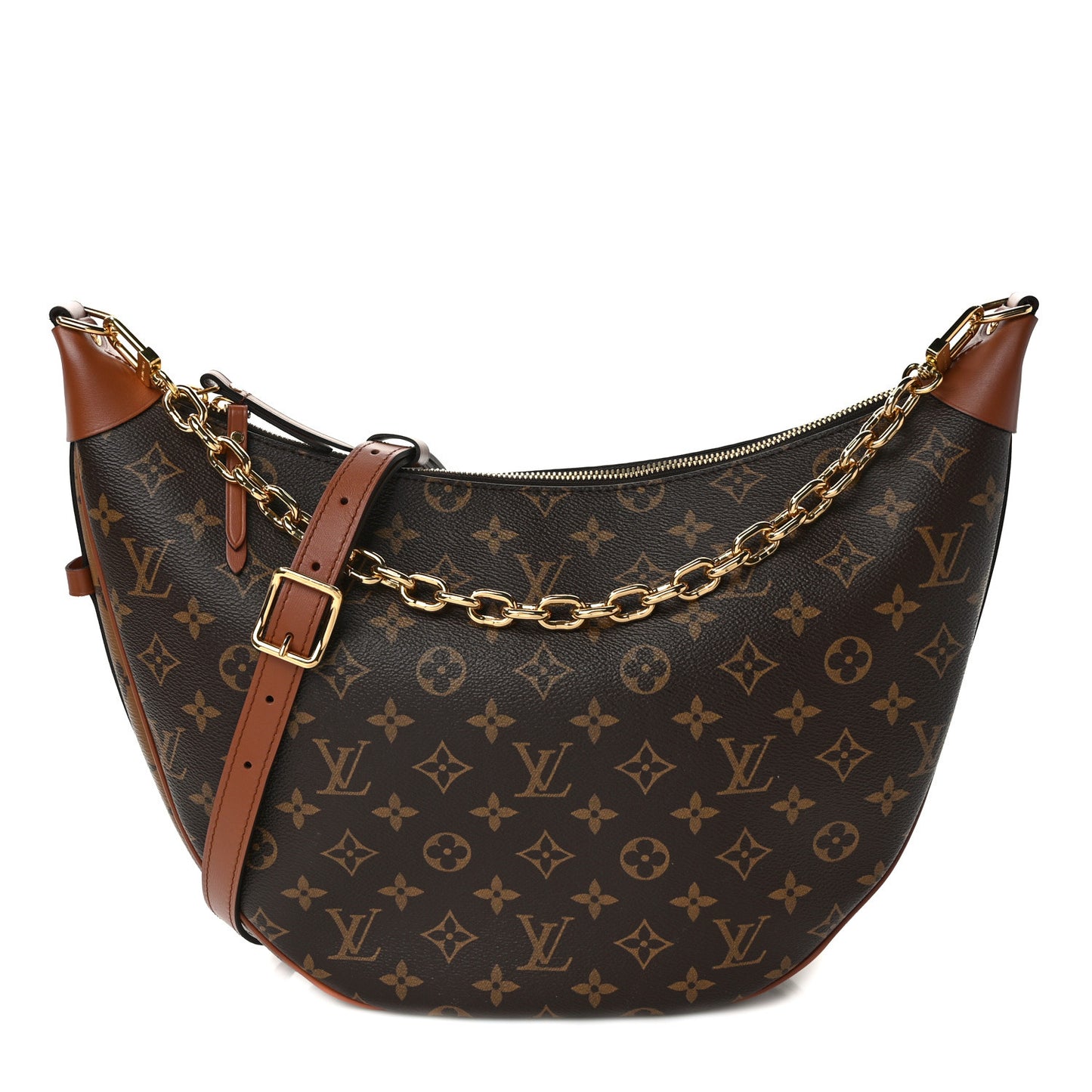 Reverse Monogram Loop Hobo