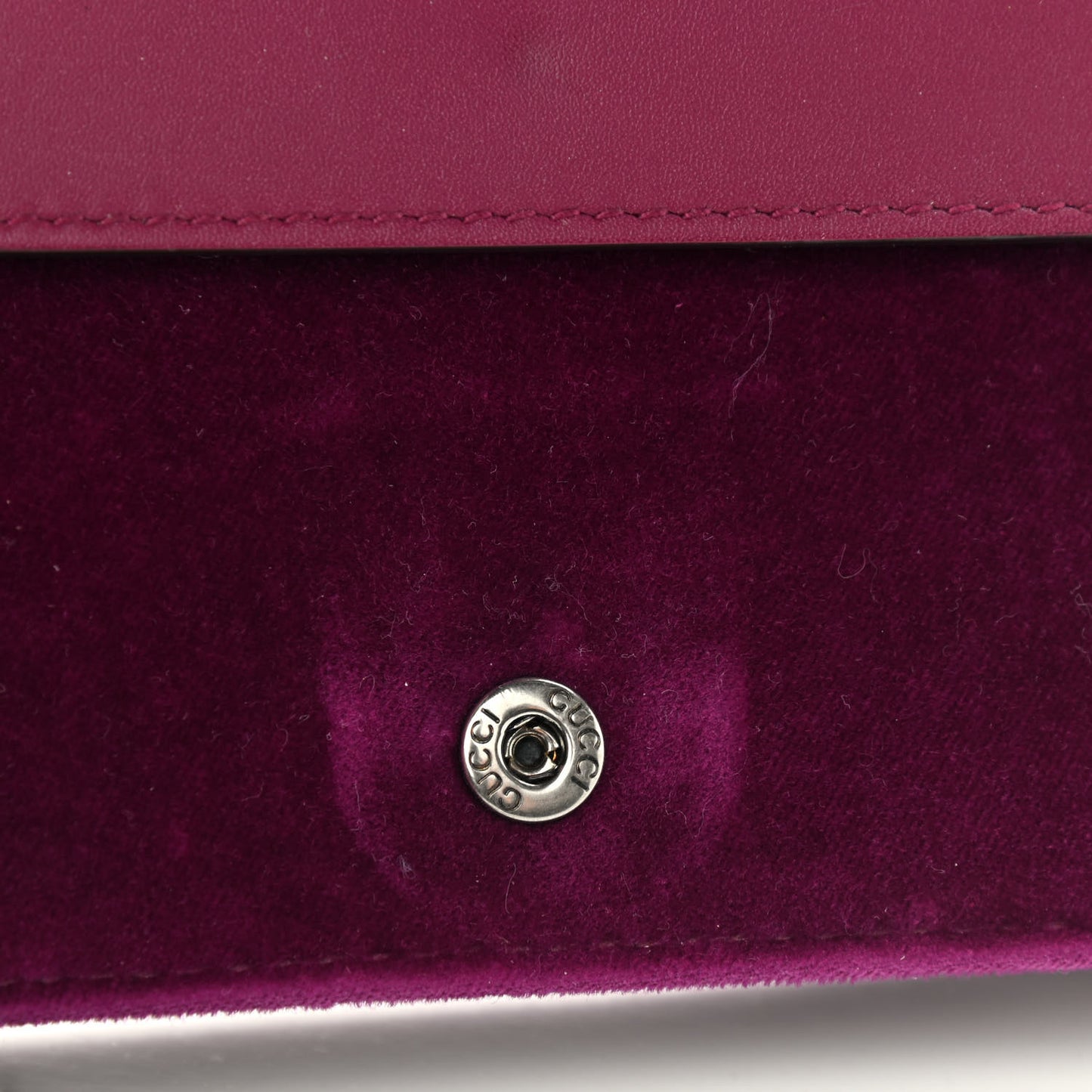 Velvet Super Mini Dionysus Shoulder Bag Fuchsia Violet Cyclamen