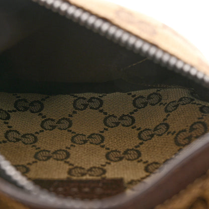 Gucci GG Monogram Web Double Pocket Belt Bag Dark Brown 7 of 15