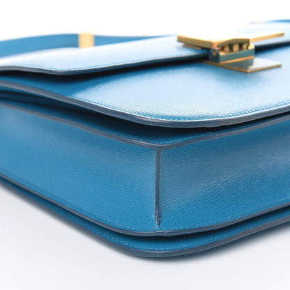 Celine Liege Calfskin Medium Classic Box Flap Bag Turquoise 8 of 10