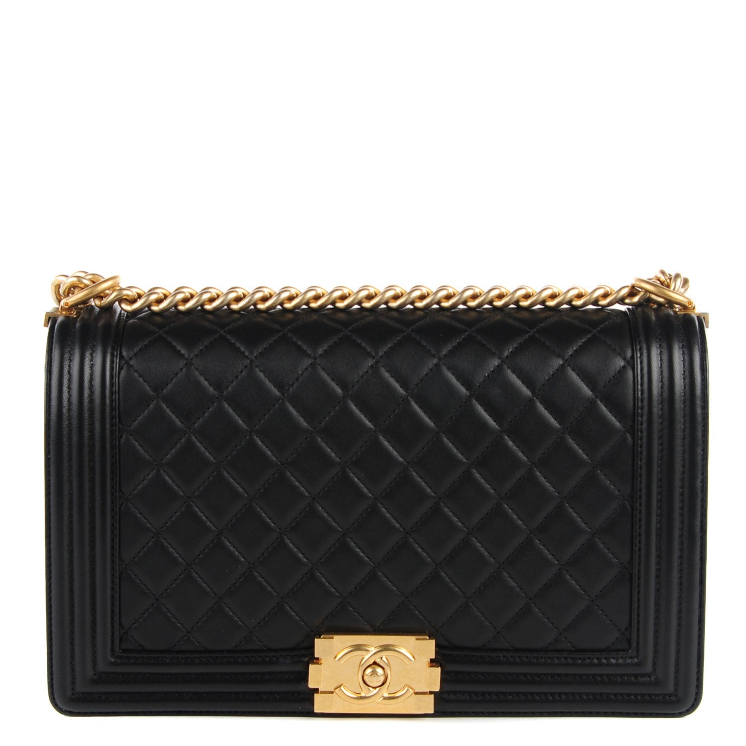 Chanel Lambskin Quilted New Medium Boy Flap Black 1 of 10