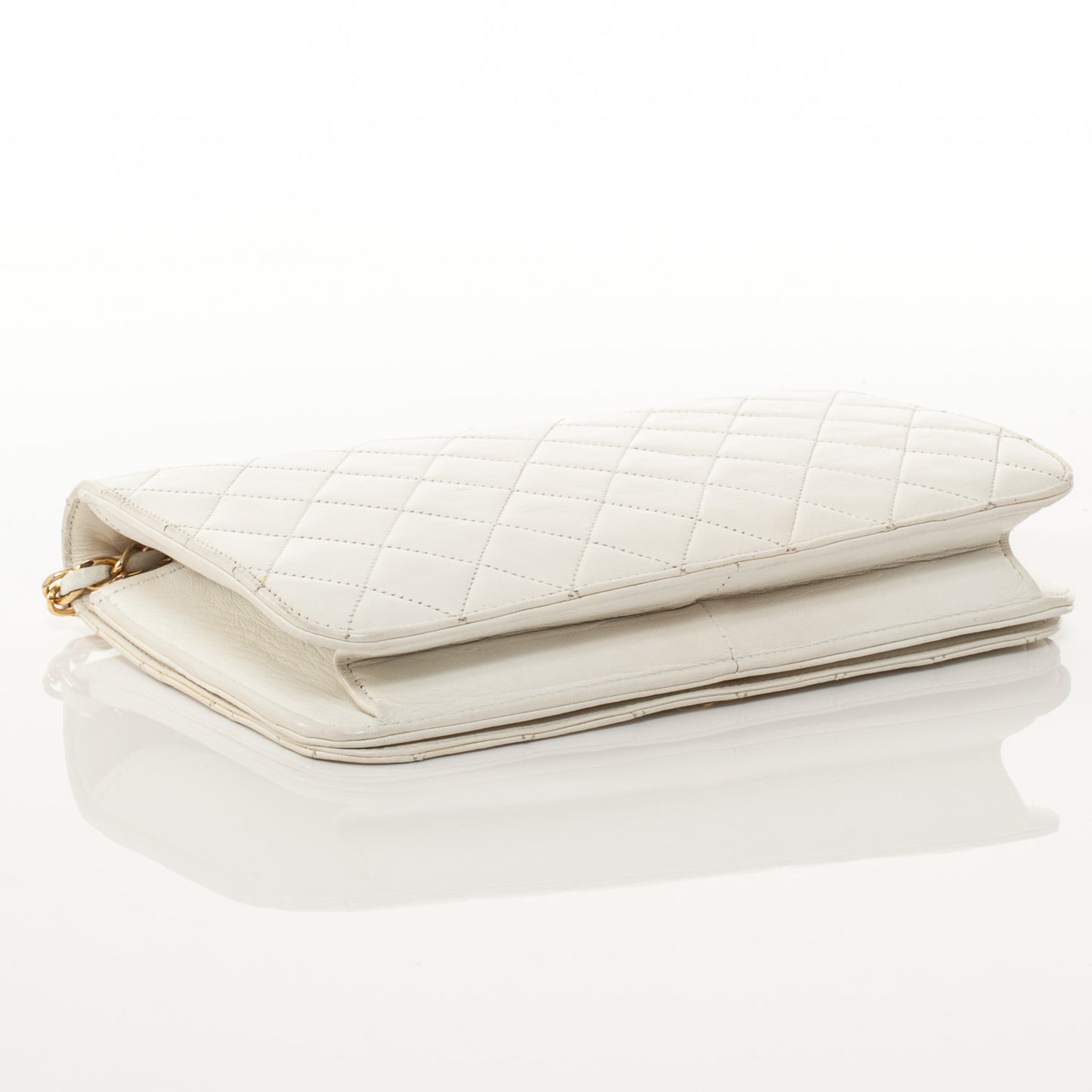 Lambskin Small Flap White