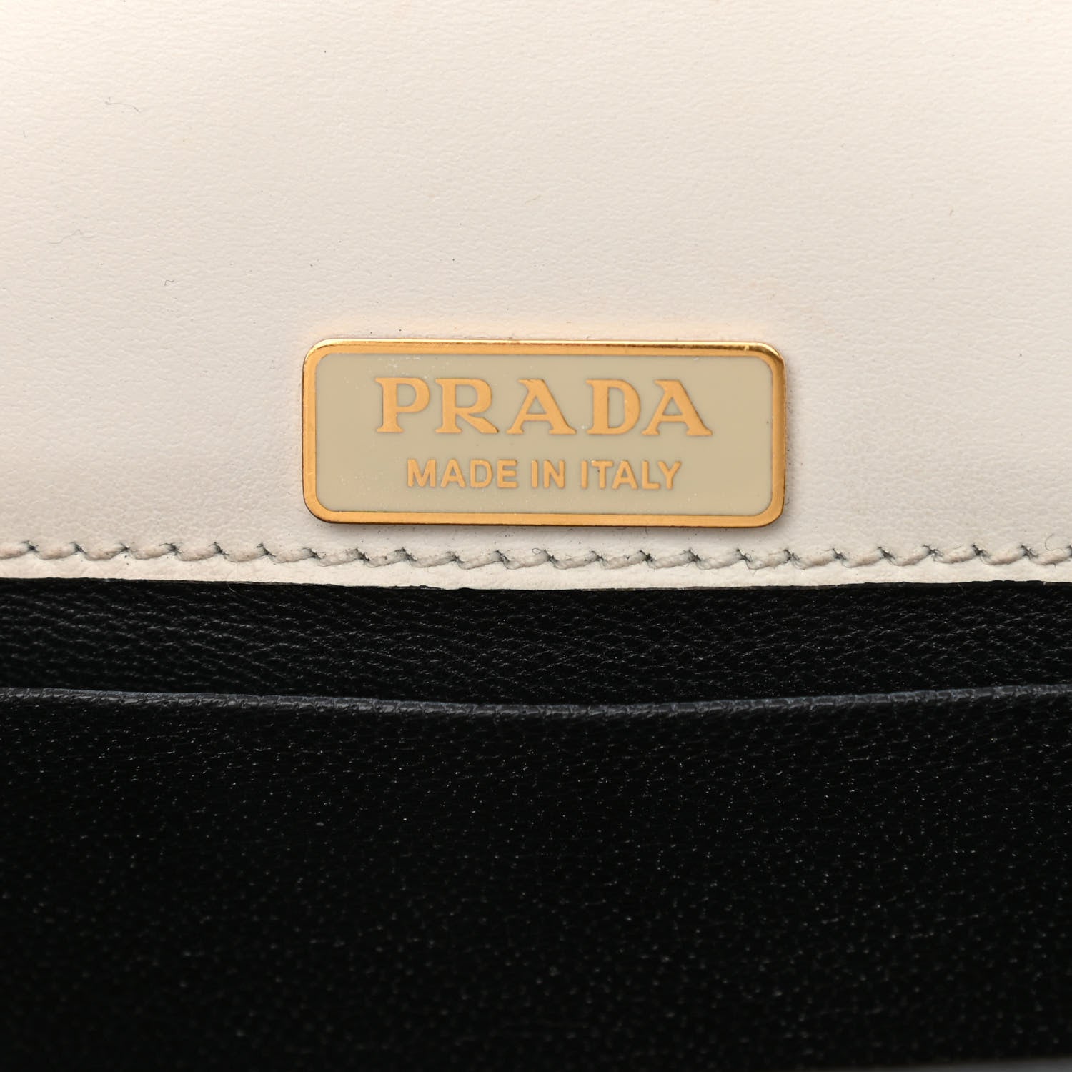 Prada City Calf Saffiano Cahier Bag Talco Black 6 of 8