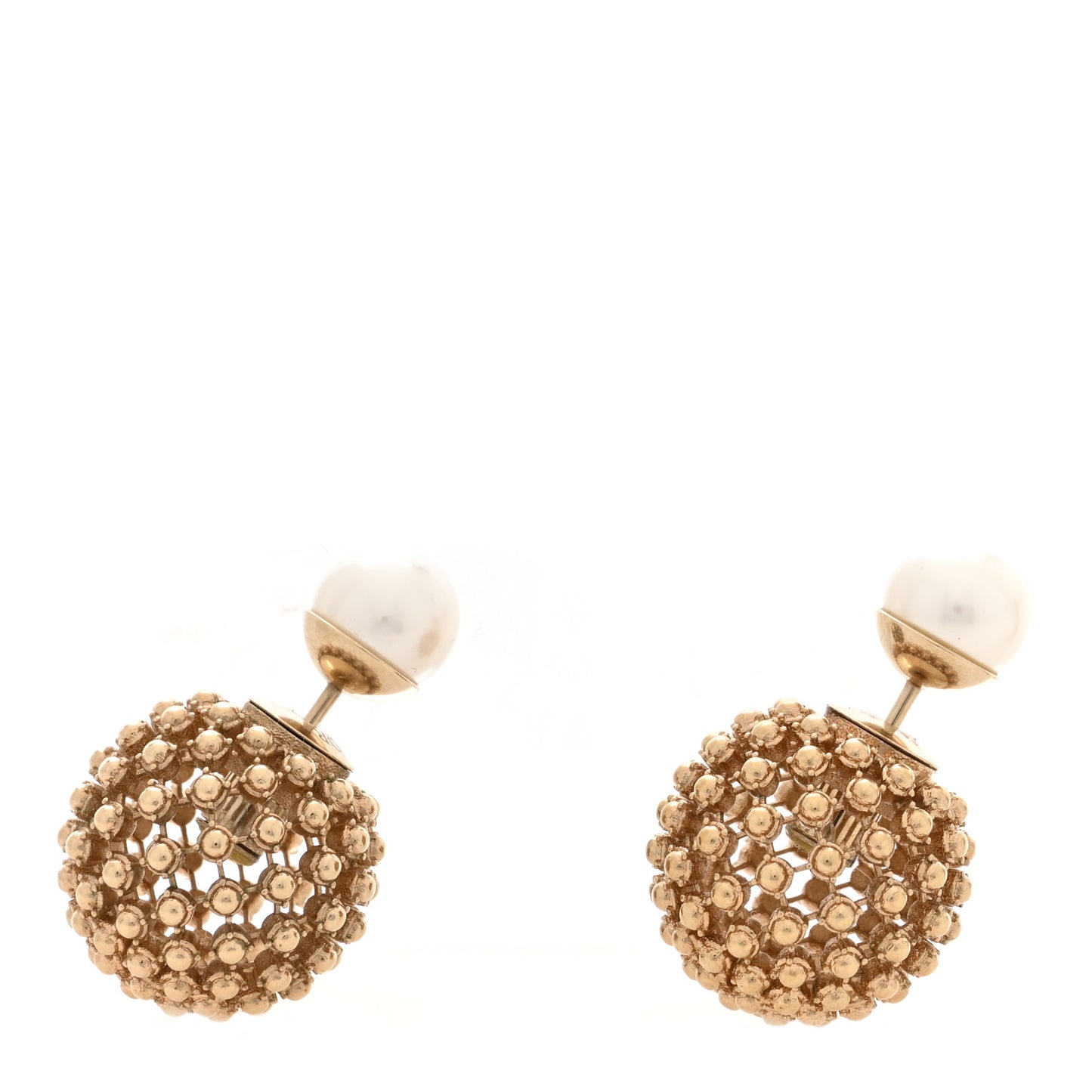 Pearl Mise En Dior Tribales Earrings Gold