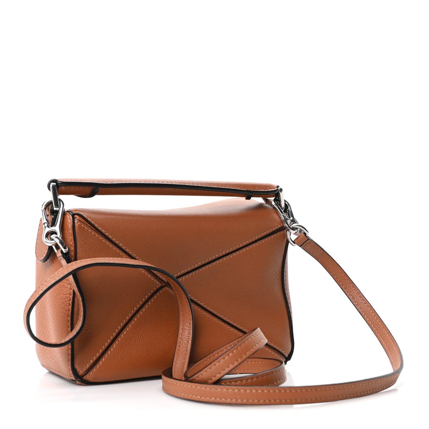 Calfskin Mini Puzzle Bag Tan
