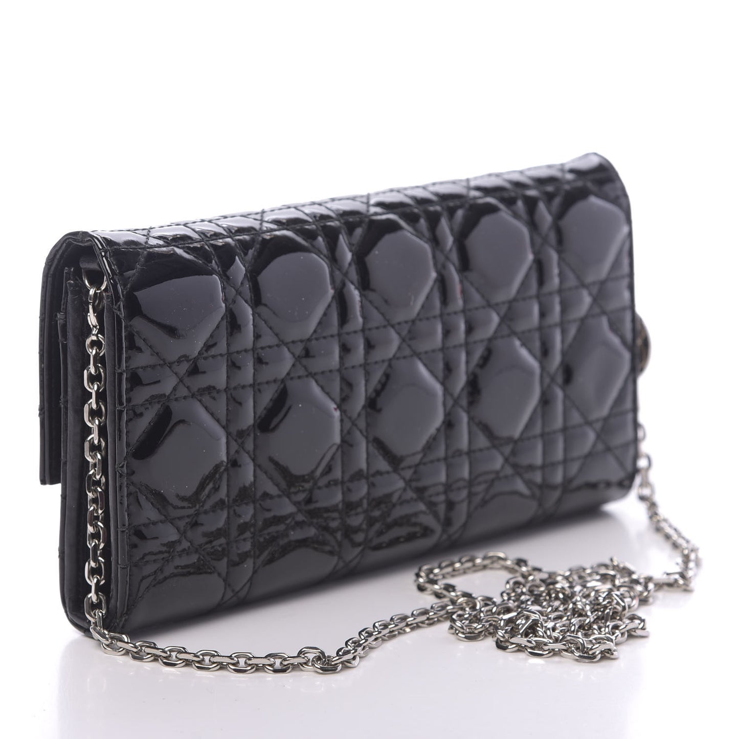 Patent Cannage Rendez-vous Chain Wallet Black