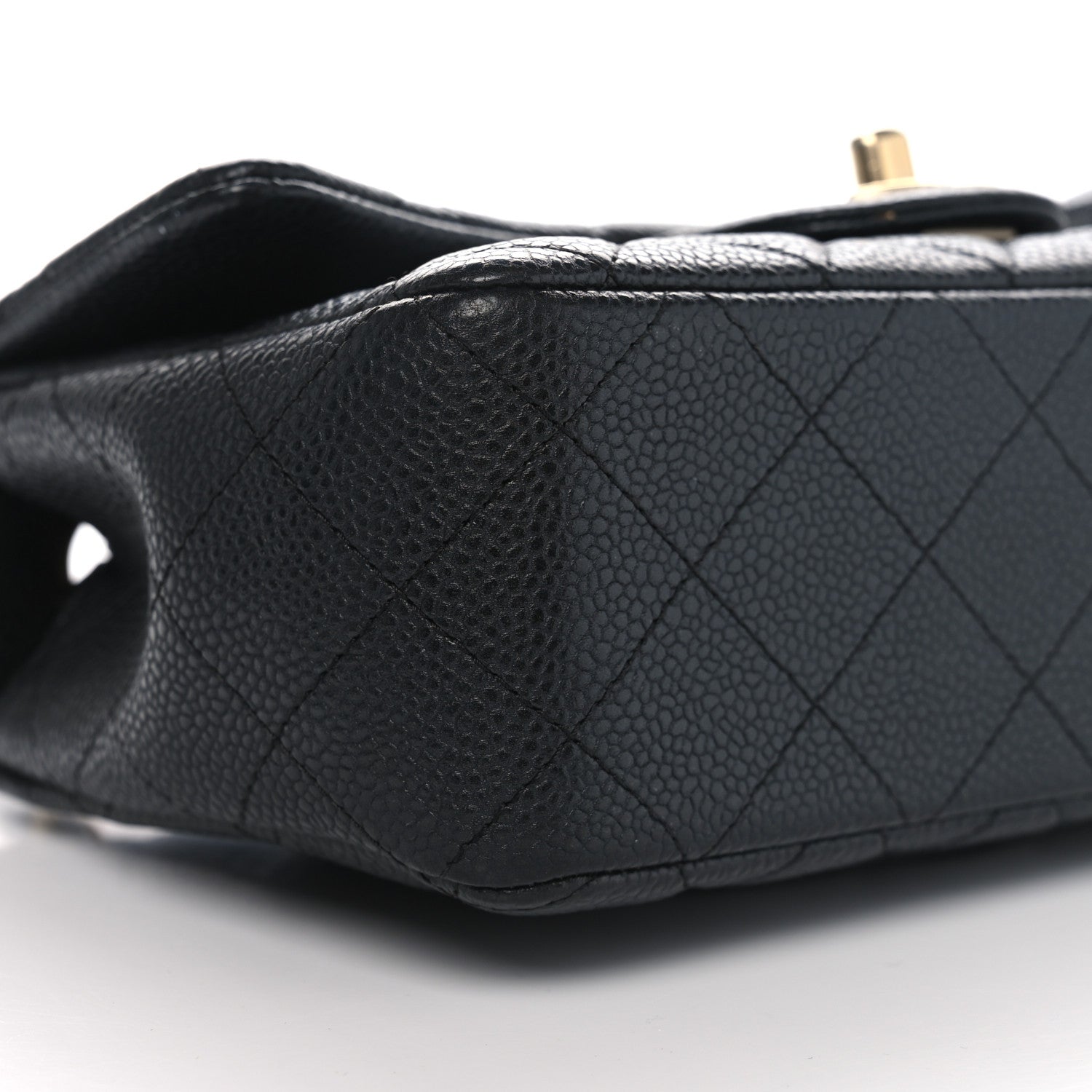 Chanel Iridescent Caviar Quilted Mini Rectangular Flap Charcoal 9 of 11