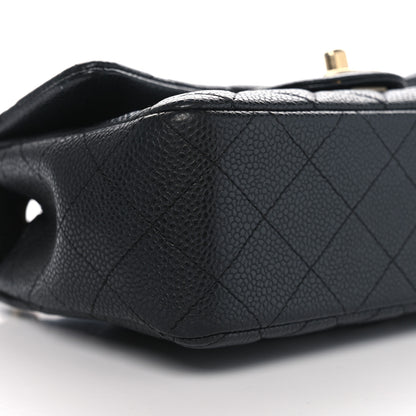 Chanel Iridescent Caviar Quilted Mini Rectangular Flap Charcoal 9 of 11