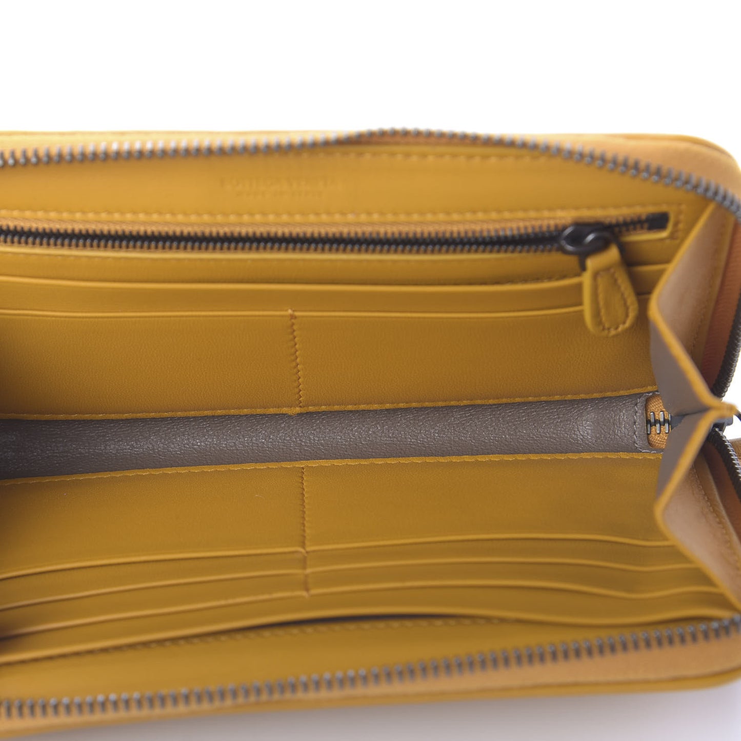 Nappa Intrecciato Zip Around Wallet Sunset